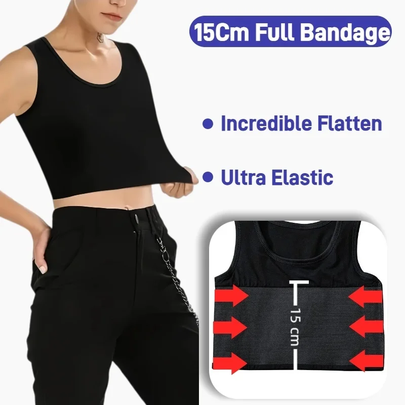 

В НАЛИЧИИ: Бандажный бюстгальтер-корсет для груди, утягивающий, больших размеров, спортивный, для суперплоского эффекта.