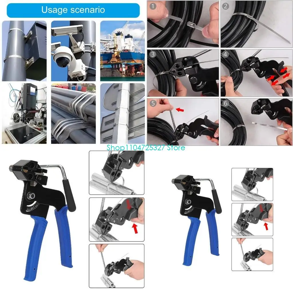 

D8KF Multifunctional Zips Tie Tool Cable Tie Guns and Tensioning and Cutting Tool