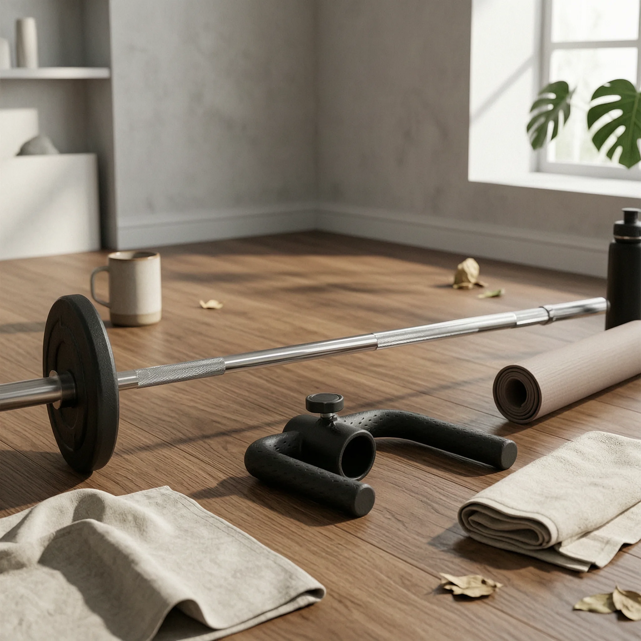 Poignées courbées en forme de U pour haltères, équipement de gym