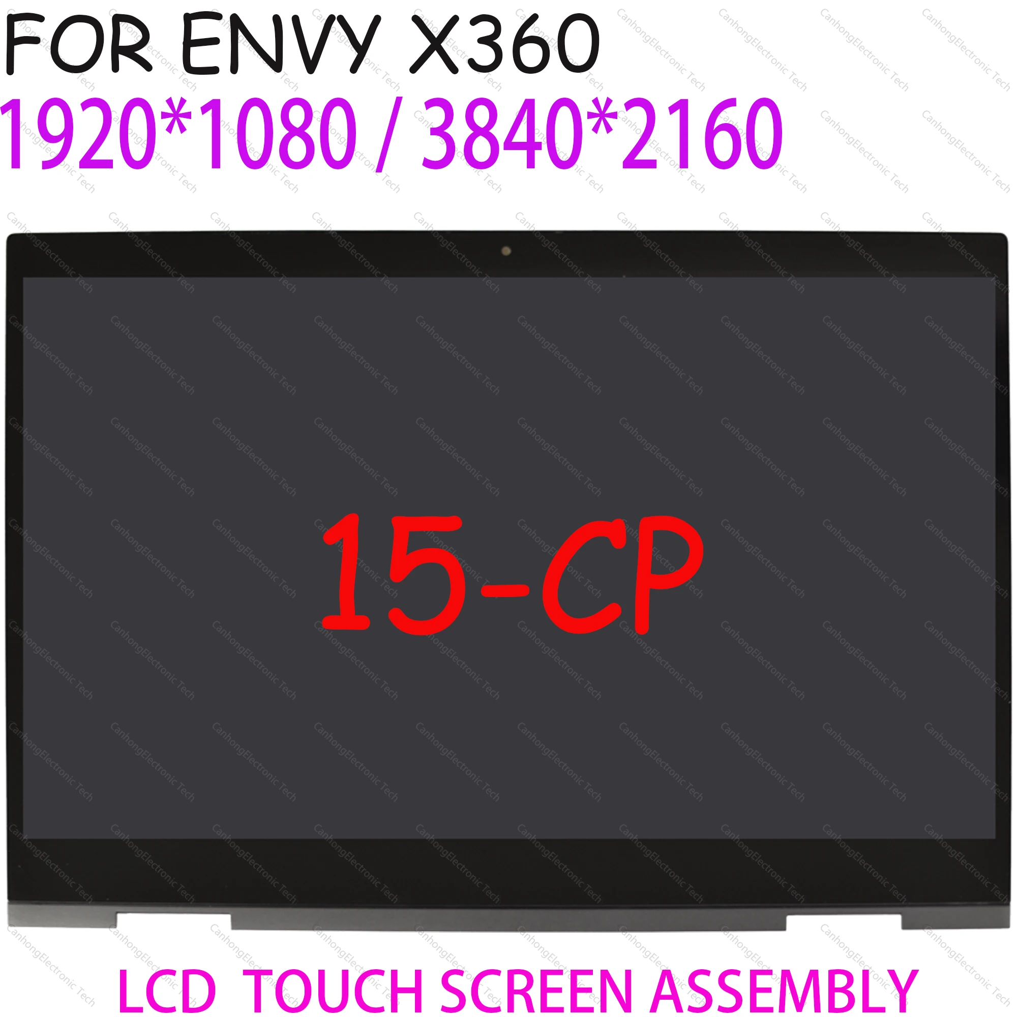 L23792-001 L25821-001 For HP Envy X360 15-cp 15-cp0000au 15-cp0001au 15-cp0002au LCD LED Display Touch Screen Digitizer Assembly