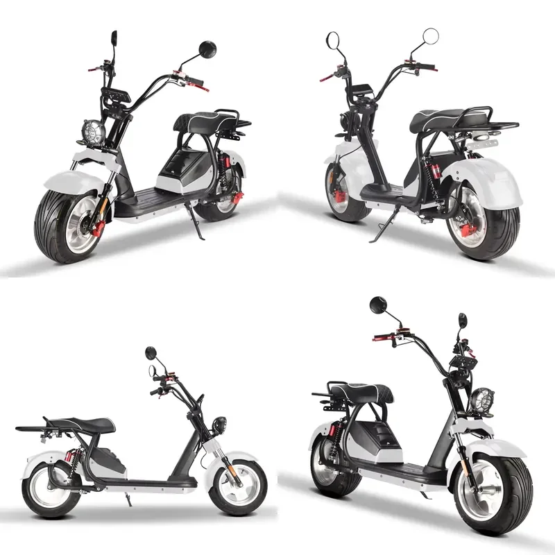 STROVAN EEC 2000w 60V 40ah Removable Battery Fat Tire Electric Scooter Electric Citycoco for Adults Model HM-5