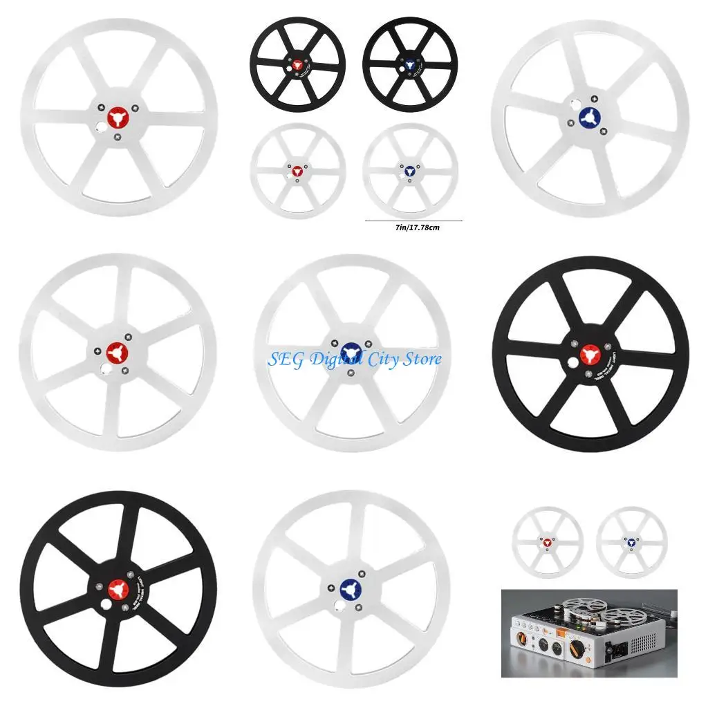 

U75B 6 Hole Aluminum Reel Adapter For 7Inch Open Reel Players Corrosion Resistant