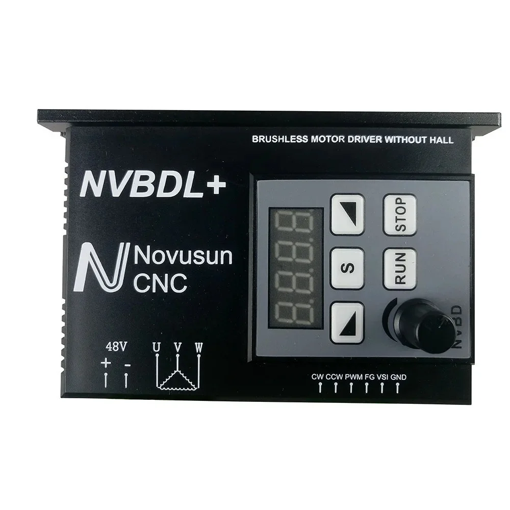 CNC Milling Machine Spindle NVBDH + NVBDL Brushless DC Motor Matching Drive with Controller 400W Digital Display