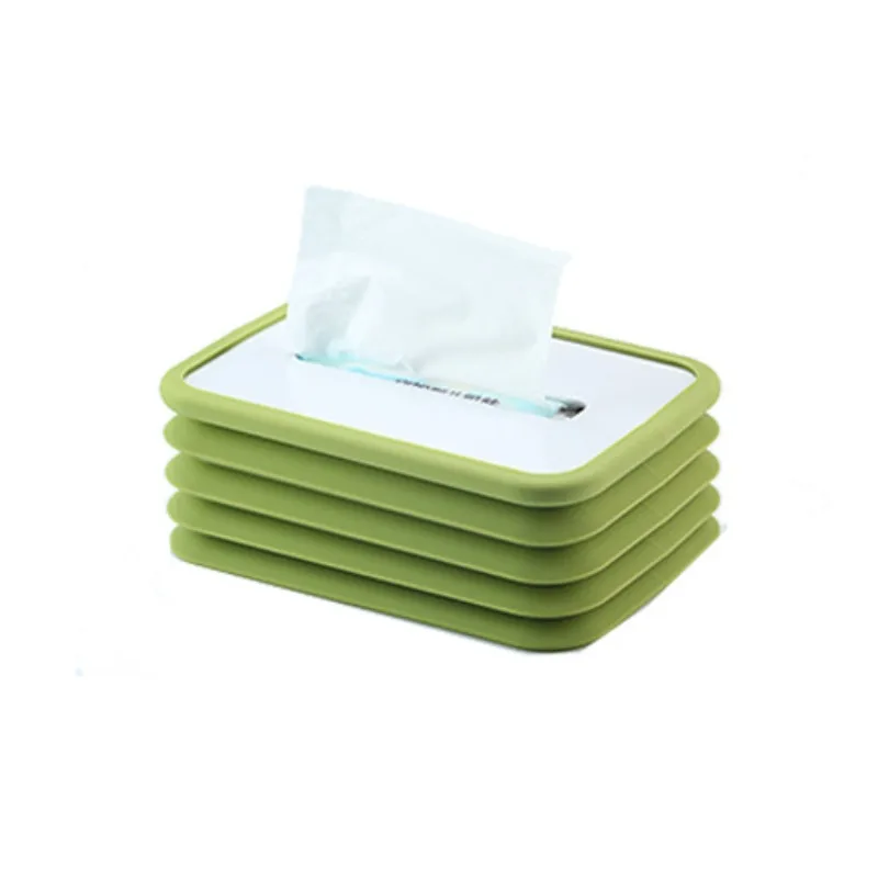 Luminous Paper Towel Box Desktop Silent Coreless Roll Paper Box Paper Tissue Box Automatic Downward Compression Telescopic Thin