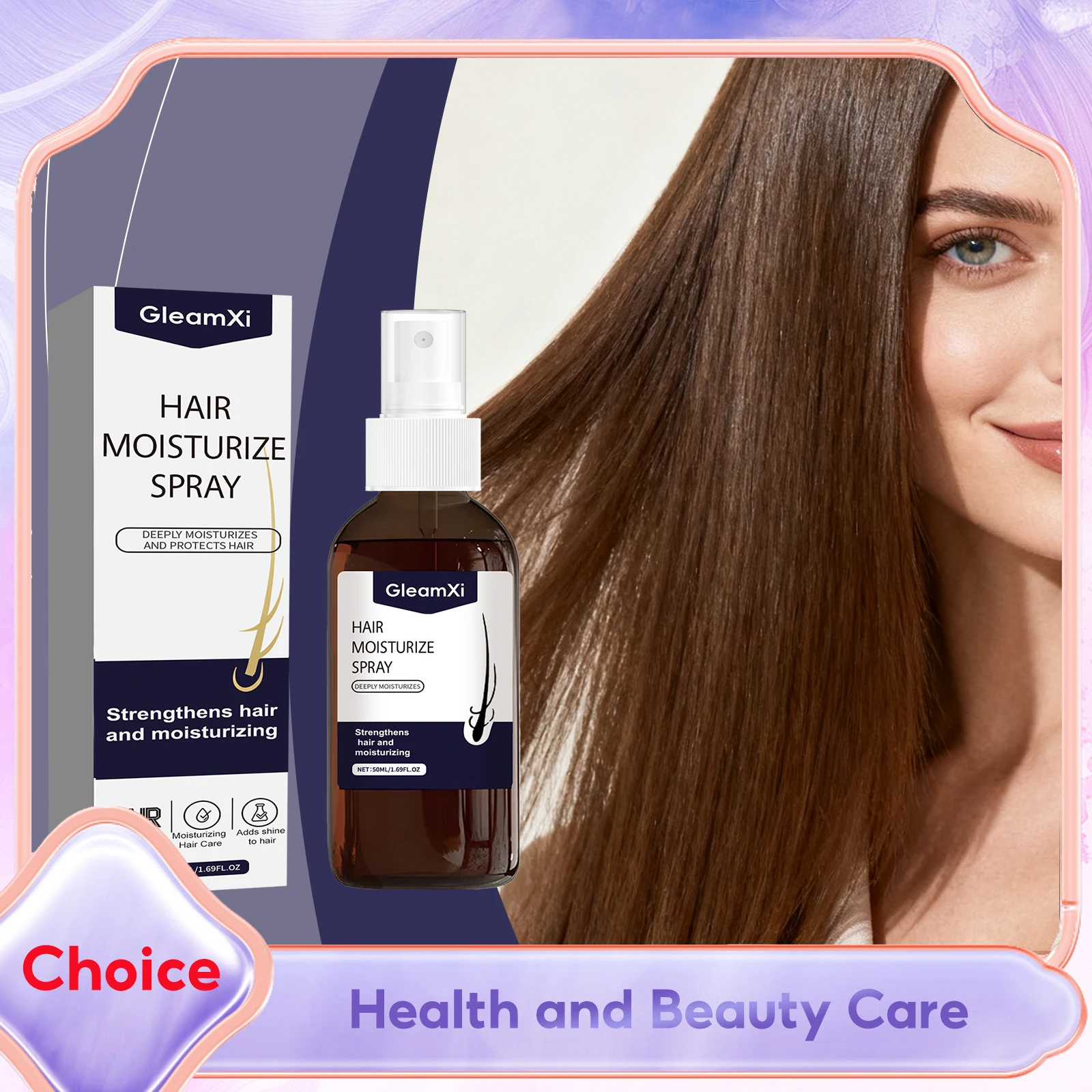 

Hair Nourishing Spray Ginger Extract Anti-Frizz Split Ends Breakage Treatment Dry Damaged Hair Repair Leave-In Conditioner Spray