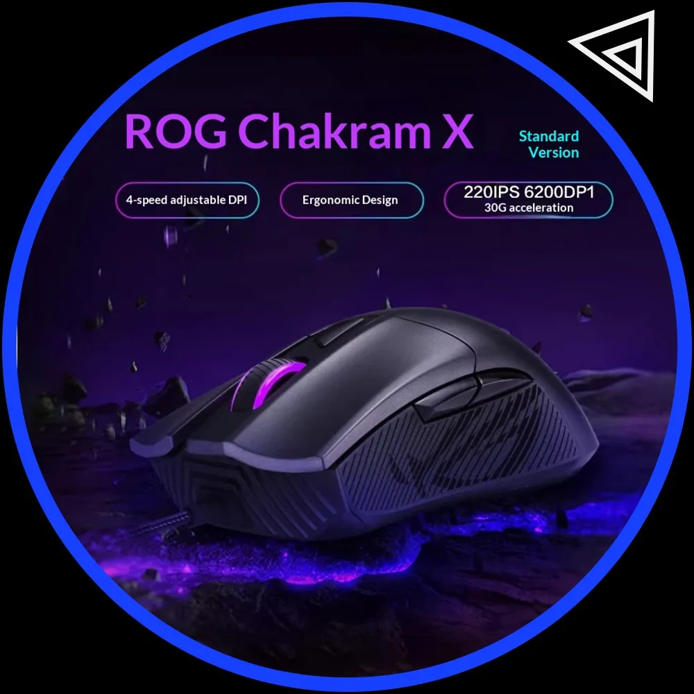 

ROG Sharp Sword2 Gaming Mouse 1000Hz PAW3327 Sensor Wired Mouse RGB Lighting 6200 DPI Light Weight For CSGO PC Accessories Gifts