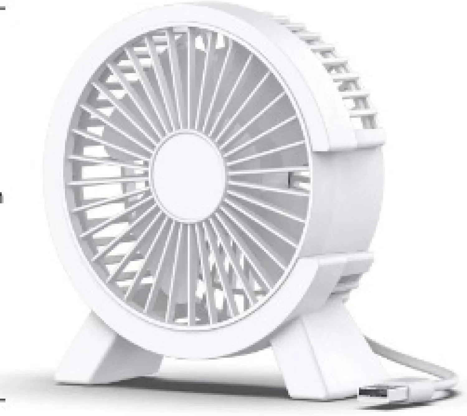 Office desktop small fan, low noise battery life, desktop small dormitory bed, large air volume plug-in fan