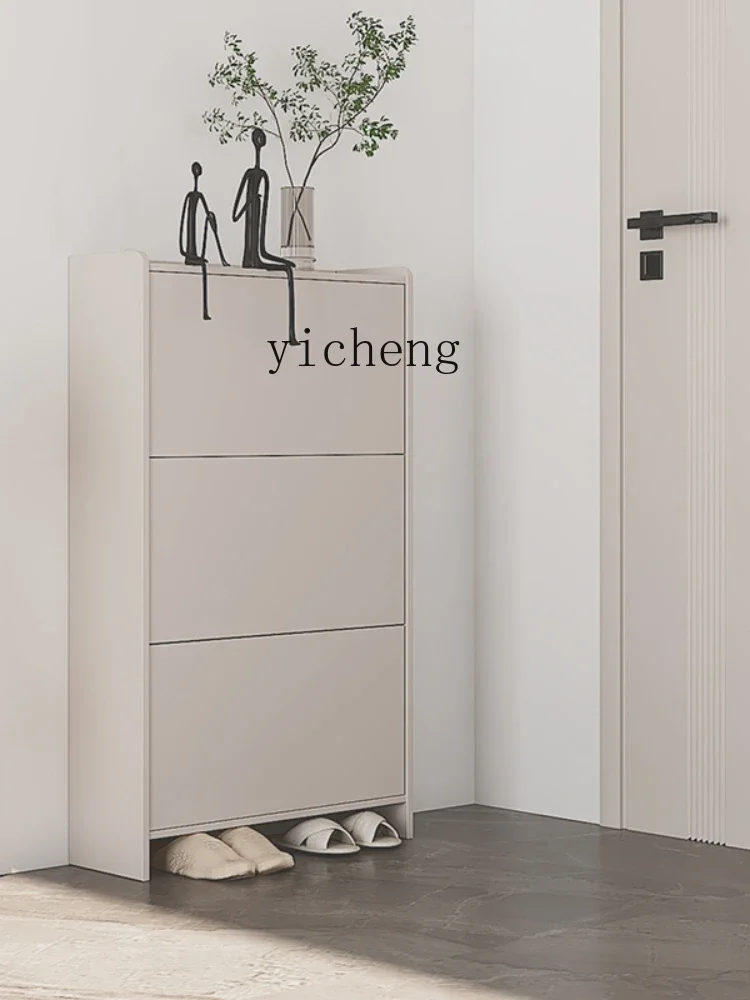 XL Ultra-Thin Tilting Shoe Cabinet Household Entrance Extremely Narrow Thin Entrance Cabinet