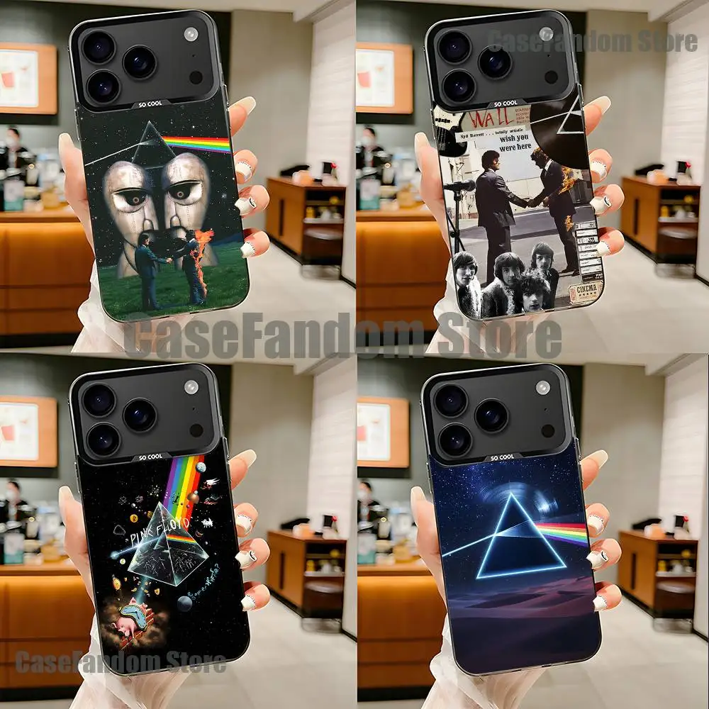 

COOL P-Pink Floyd band For iPhone 17,16,15,14,13,12,11,Pro,MAX Black Candy Matte Cover
