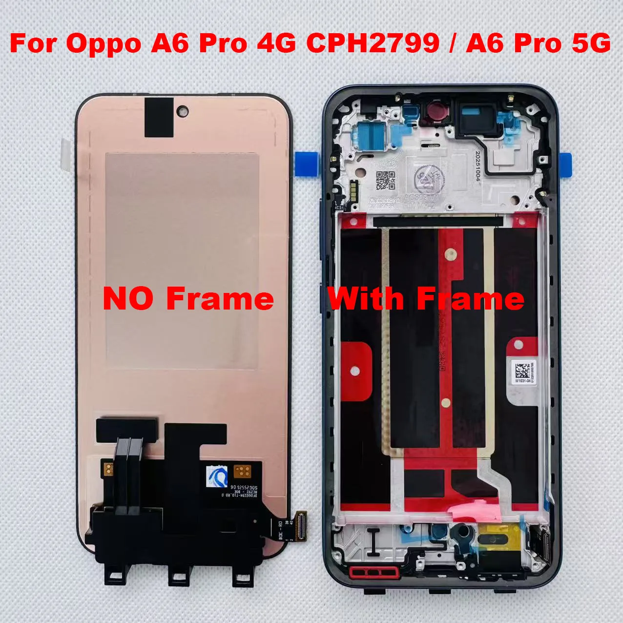 Originele Amoled Voor Oppo A6 Pro China PLN110 Lcd Touch Digitizer Voor Oppo A6 Pro 4G CPH2799/A6 Pro 5G Display LCD
