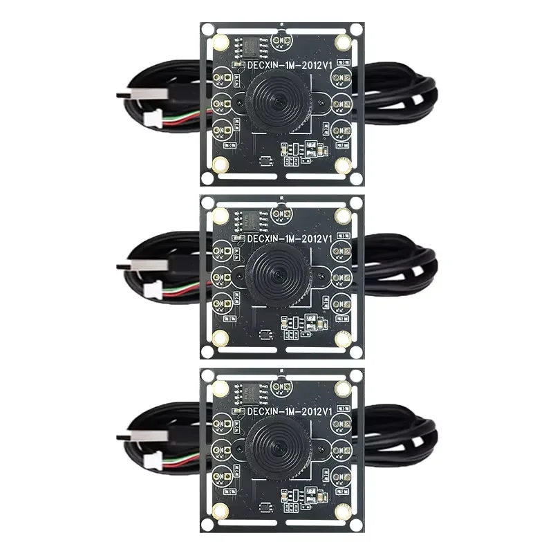 3Pcs 100 Degree Camera Module 1MP OV9732 1280x720 Manual Focus without USB Driver with 2m Cable for WinXP/7/8/10