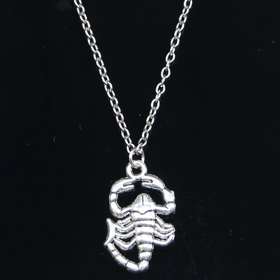 

20pcs New Fashion Necklace 26x15mm Scorpions Pendants Short Long Women Men Colar Gift Jewelry Choker
