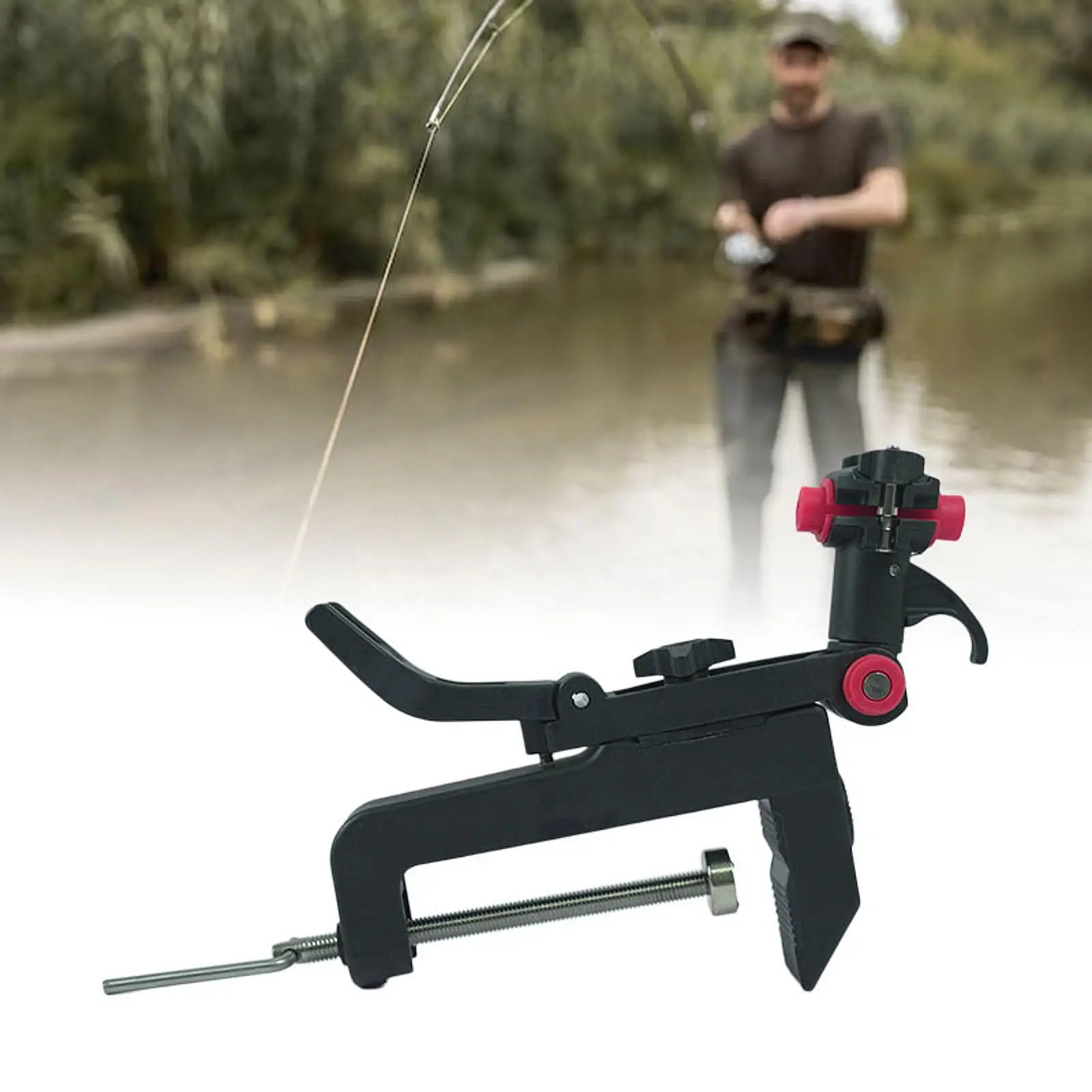 

Boat Fishing Rod Holder Fishing Gear 360° Adjustable for Men Gift Equipment