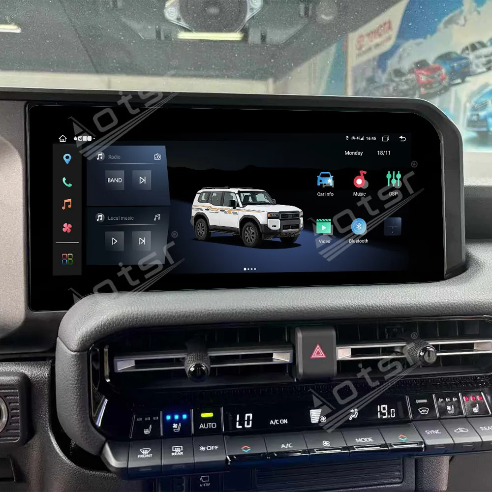 Wireless Carplay Android Auto For Toyota Land Cruiser Prado 2024 Backup Camera Support GPS Navigation Car Stereo IPS Head Unit