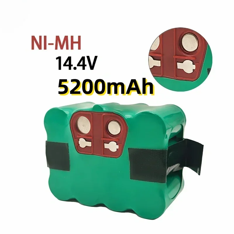 14.4V Lithium‑ion Rechargeable Battery Pack 5.2Ah‑12.8Ah Lpega Connector Fit Xiaomi Roborock S50 S51 T4 T6