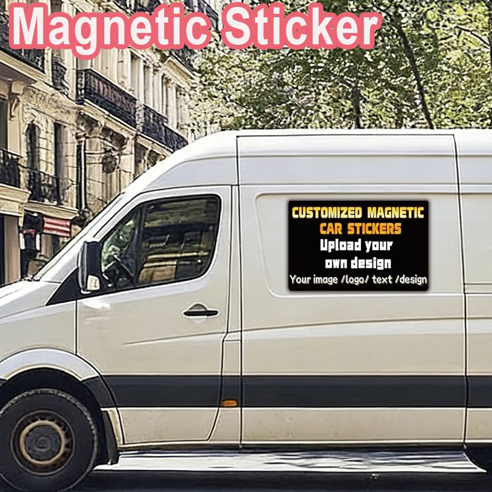 1pc Newest Custom Fridge Magnets With Picture Custom Car Magnet Logo Car Magnetic Sticker Party Gift