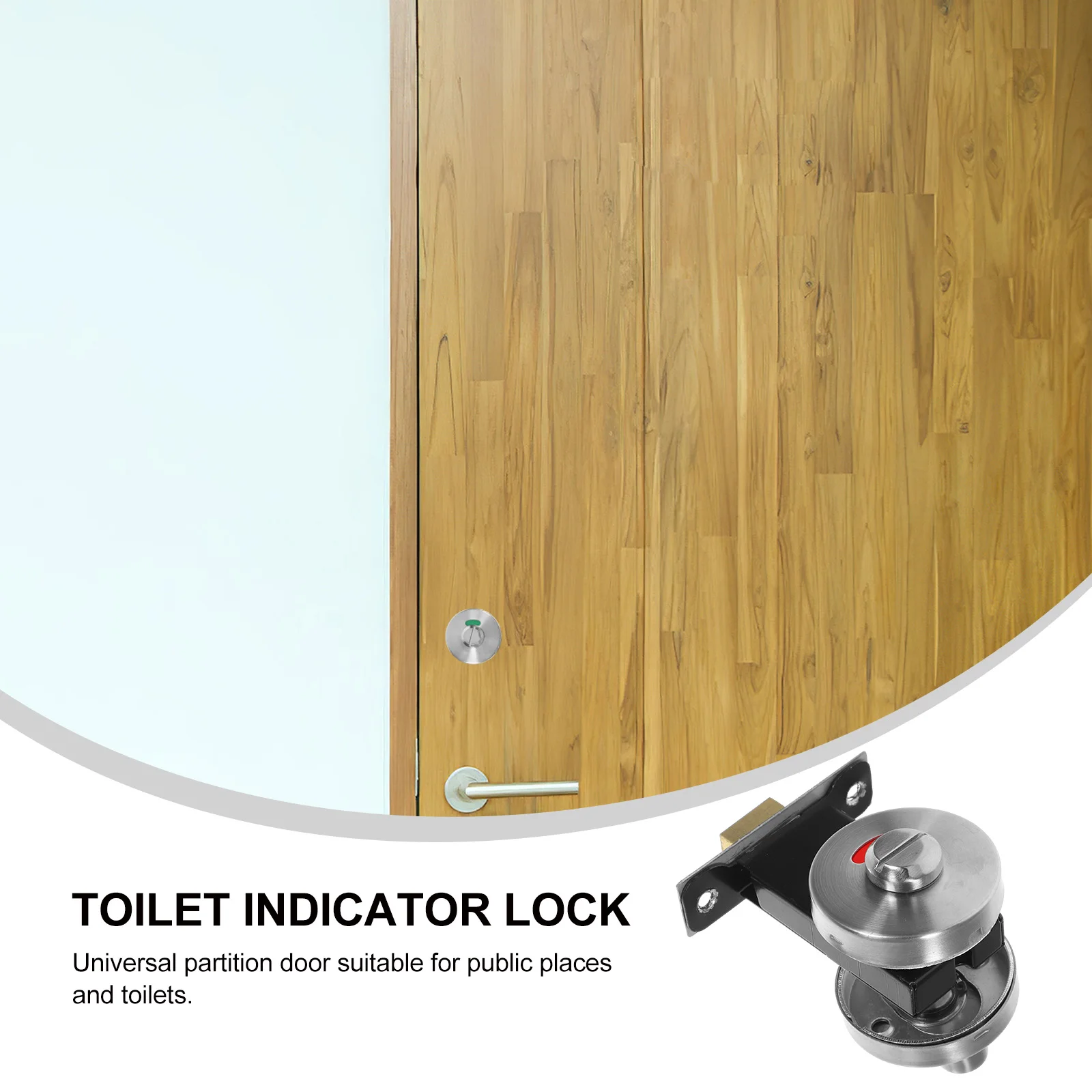 

Индикатор для ванной комнаты из нержавеющей стали, туалетная перегородка, дверной засов, коммерческий замок без ключа для гостиничных номеров, замок для ванной комнаты