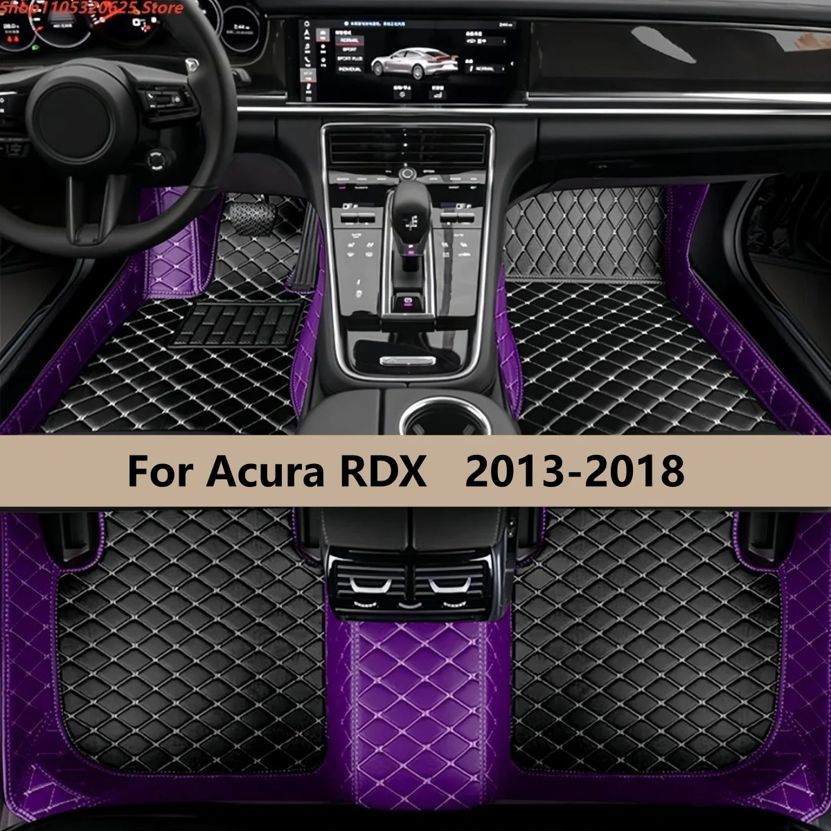 

Car Floor Mats Fit For Acura RDX 2013 2014 2015 2016 2017 2018 Auto Accessories Leather Waterproof Anti Slip Foot Carpet