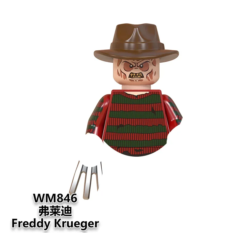 Halloween Neue Bausteine Terrifier Death Megan Minifiguren Spielzeugsteine Geschenke für Kinder und Erwachsene