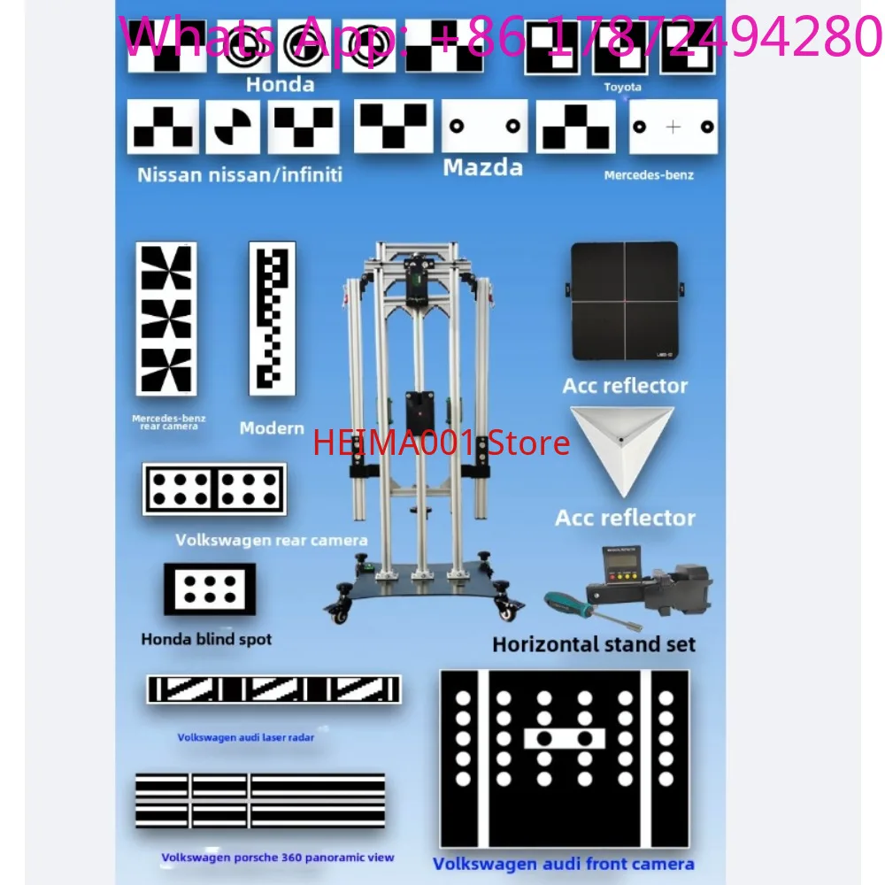 Radar Calibration Tool, Foldable Frame with 360 Panoramic View for Vehicle Safety System