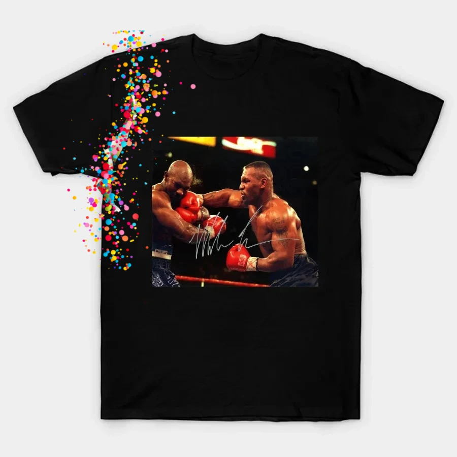 Boxing  Iron Mike Tyson Boxing Hall of Fame Adult T-Shirt Summer Cotton O-Neck Short Sleeve Men's T Shirt New Size S-3XL