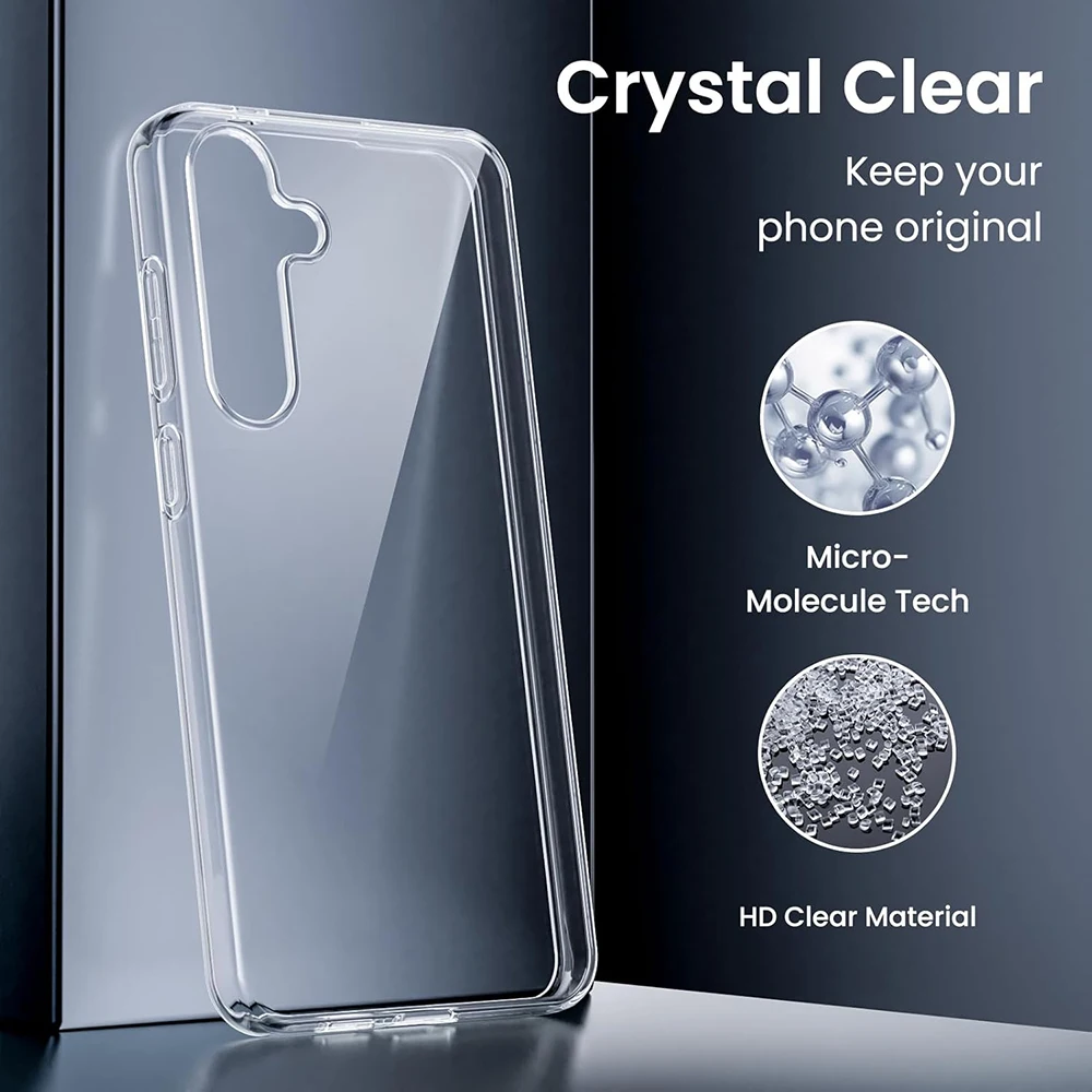 

Silicone Soft Case For Samsung Galaxy S25 Edge S24 S23 S21 S20 Fe S22 Ultra S10 S9 S8 Plus 5g Ultra Thin Clear Back Cover Shell