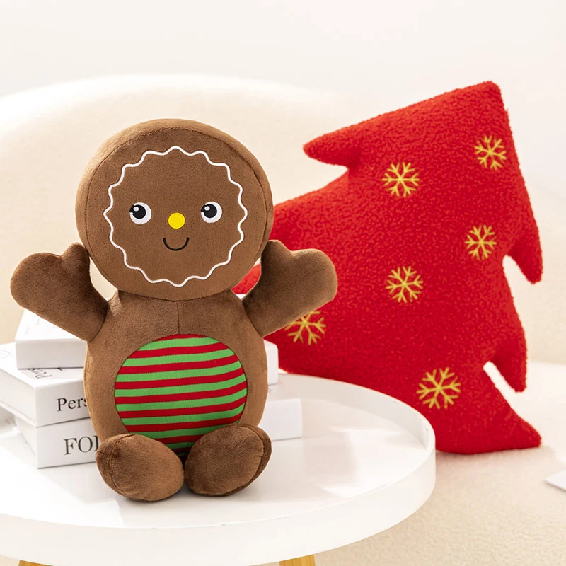 ขนมปังขิงคริสต์มาสตุ๊กตา Plush Christmas House Decor เบาะ Xmas Tree Party Decor ตุ๊กตาน่ารัก Plush Cushion Party Decor ของขวัญ