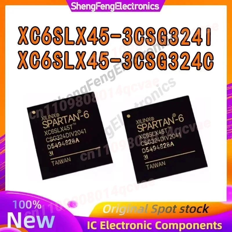 XC6SLX45-3CSG324C XC6SLX45-3CSG324I Original and authentic programmable logic device (CPLD/FPGA) chip. Package BGA-324