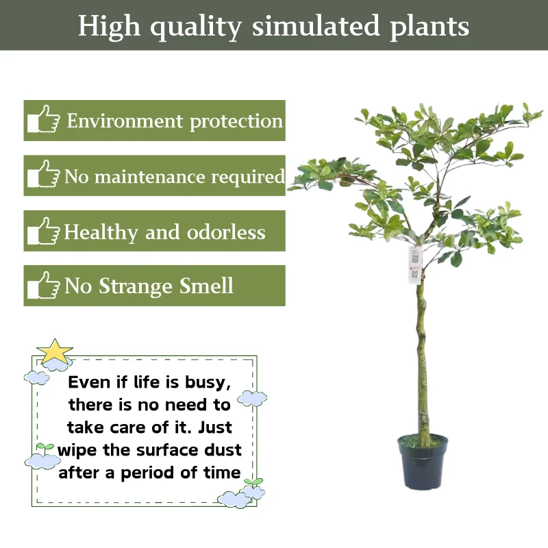 Realistic artificial bonsai tree for Christmas or graduation indoor party room decoration - New Year's celebration