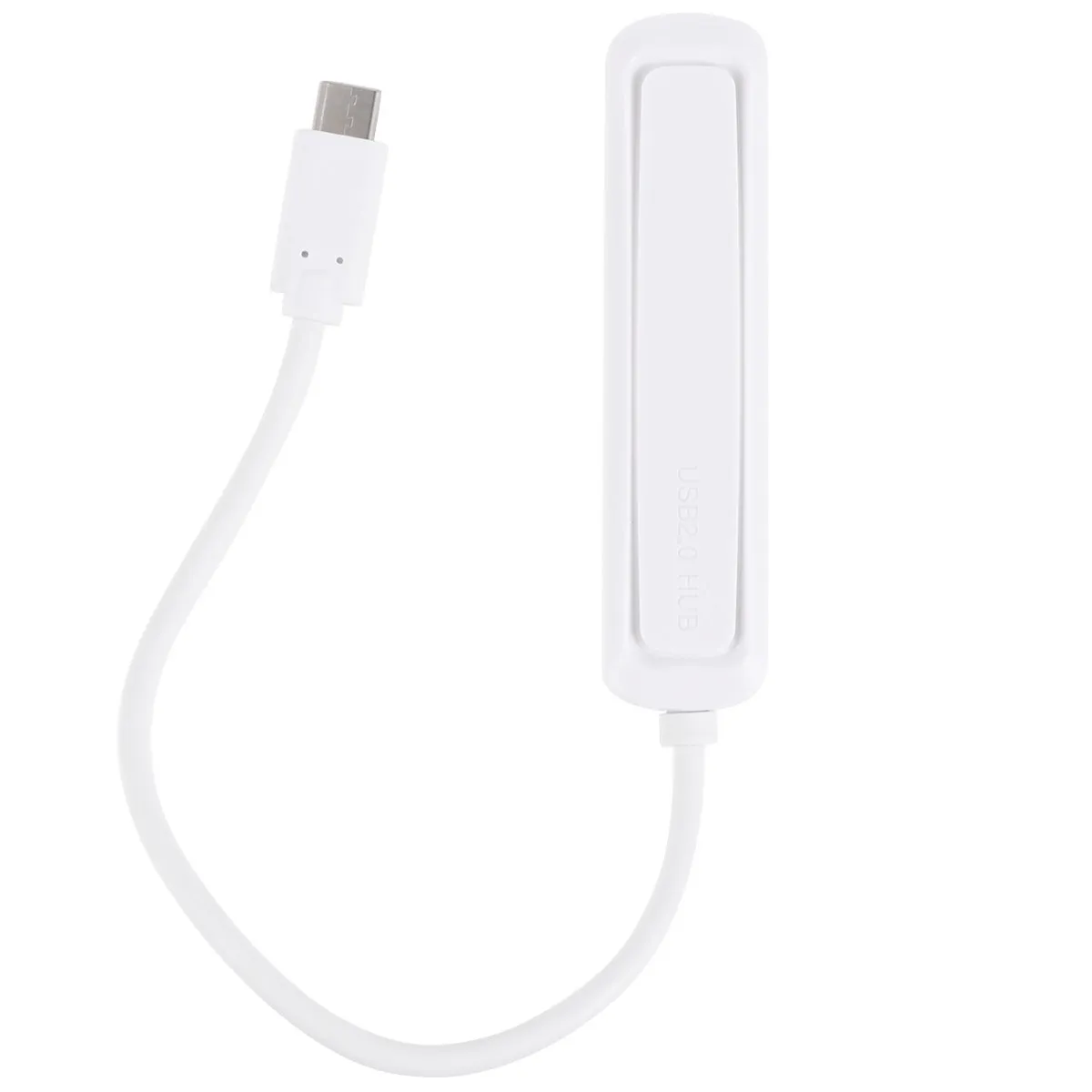 

1 шт. USB-концентратор Type-C на USB 2.0, OTG-конвертер, 4 порта, USB-адаптер, белый, из АБС-пластика, с улучшенным теплоотводом, USB-C разветвитель, расширитель портов