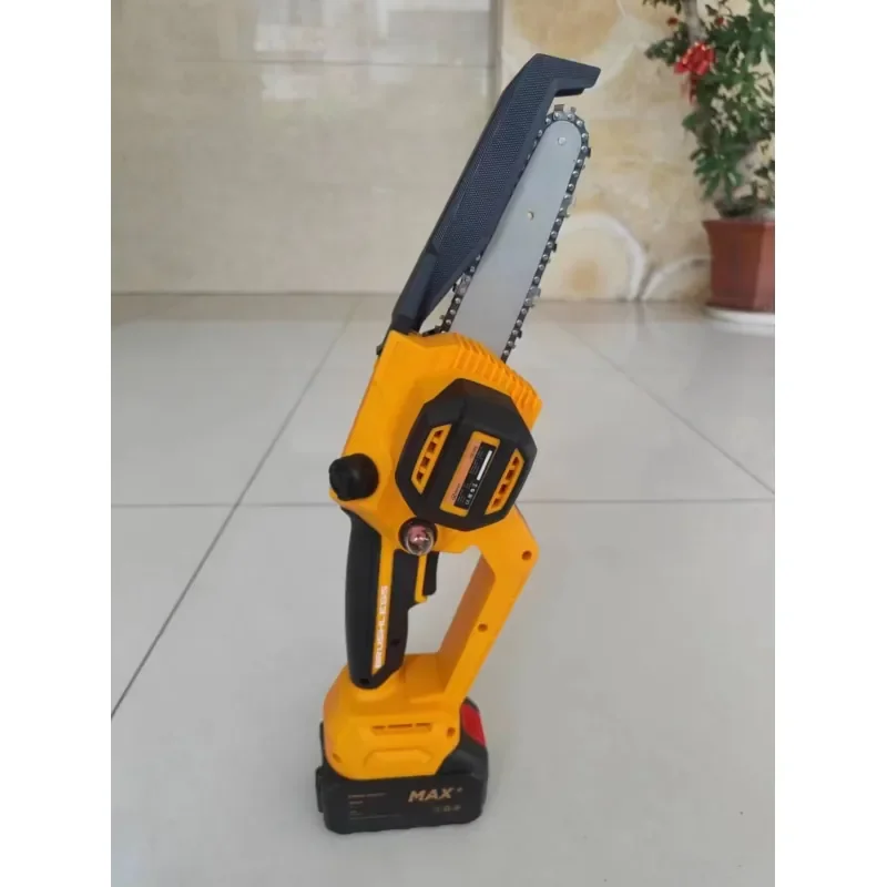 New Design Power Action DC18V Cordless Electric Garden Tool Chain Saw Brushless Tree Branch Chainsaw view 4