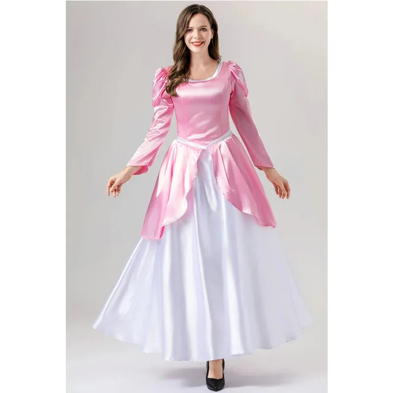 كرنفال الهالوين الأميرة أورورا للمرأة زي النوم الوردي الجمال Spooktacular تأثيري فستان حفلة تنكرية