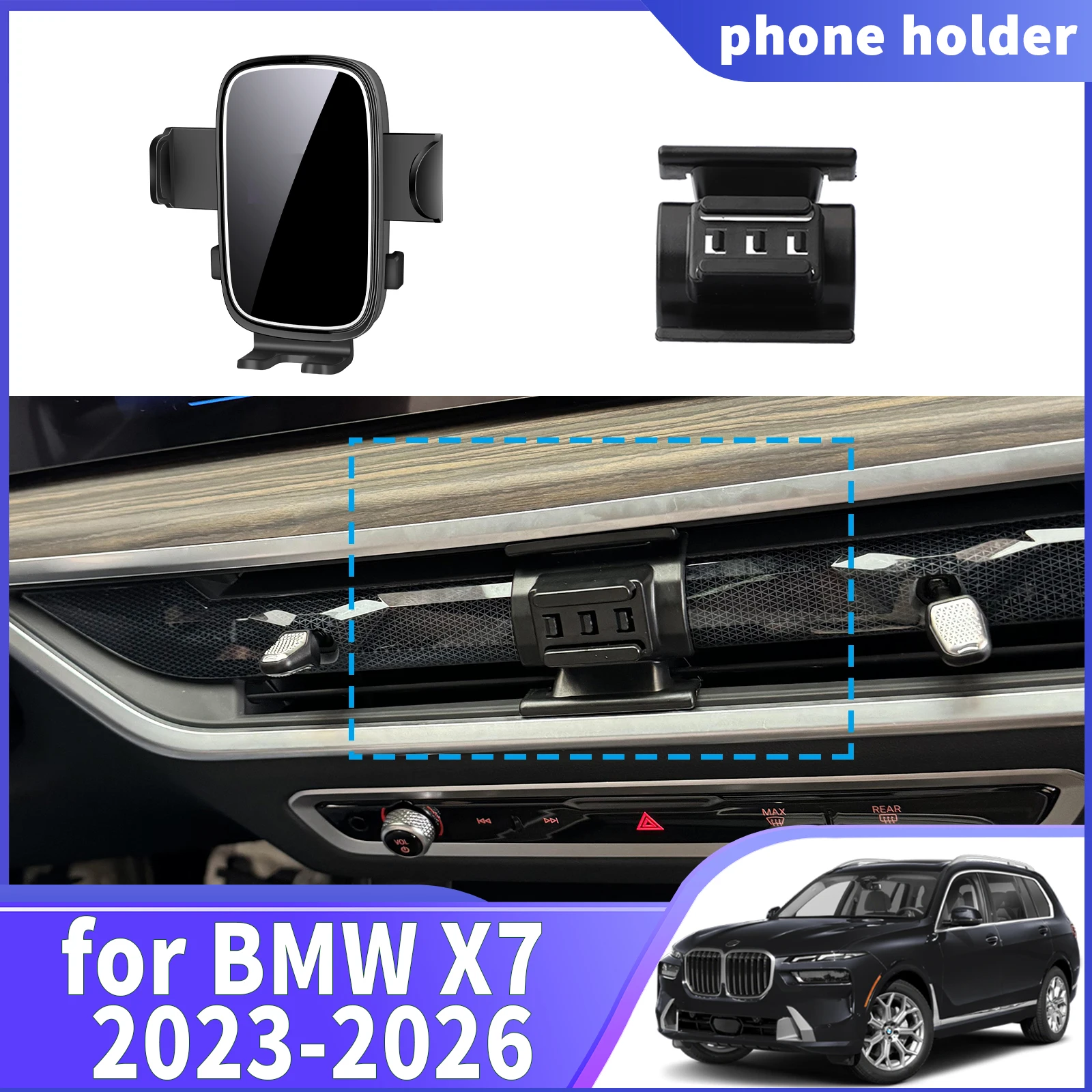 

fit for BMW X7 2023 2024 2025 2026 ​​Navigation Phone Holder Mount Customized Car accessoires