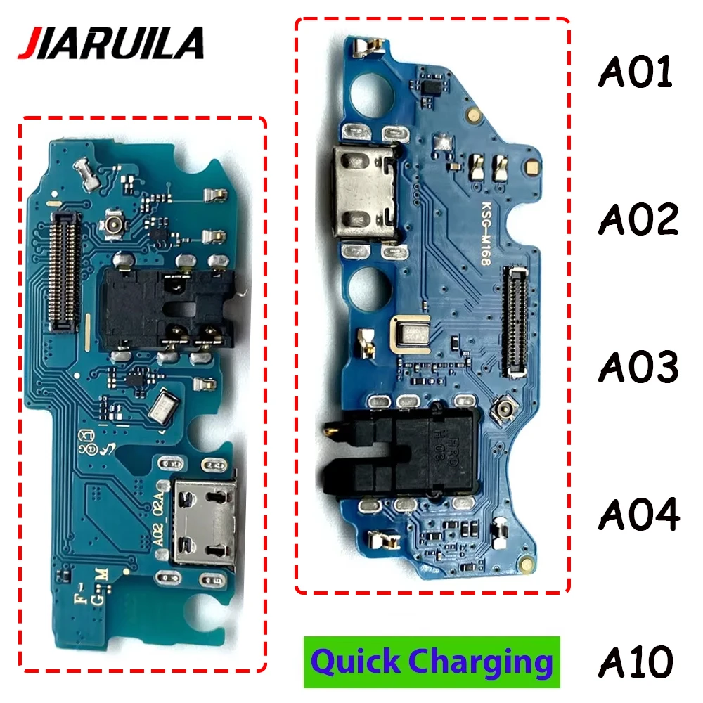 USB Charging Port Charger Dock Connector Board Flex For Samsung A01 A02 A02s A03 A03s A04 Core A04S A04E A10 A10S A11 A12