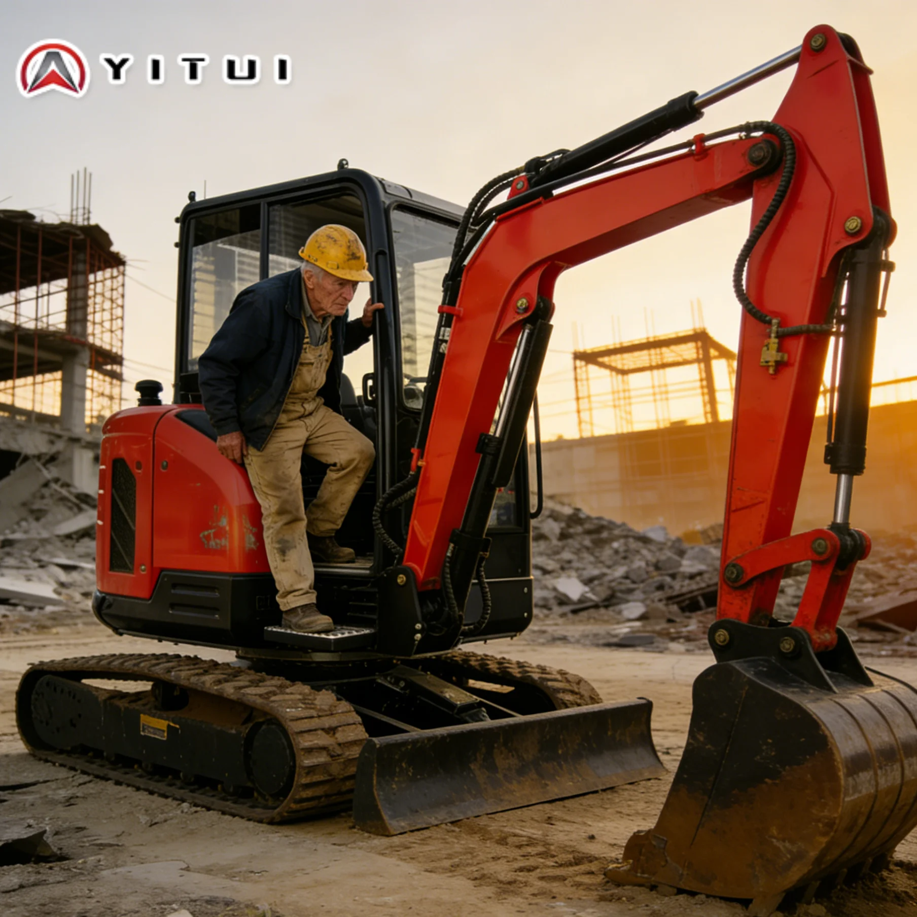 

Индивидуальный бытовой мини-экскаватор с резиновыми направляющими с гидравлической системой для ремонта жилых дворов и небольших строительных конструкций