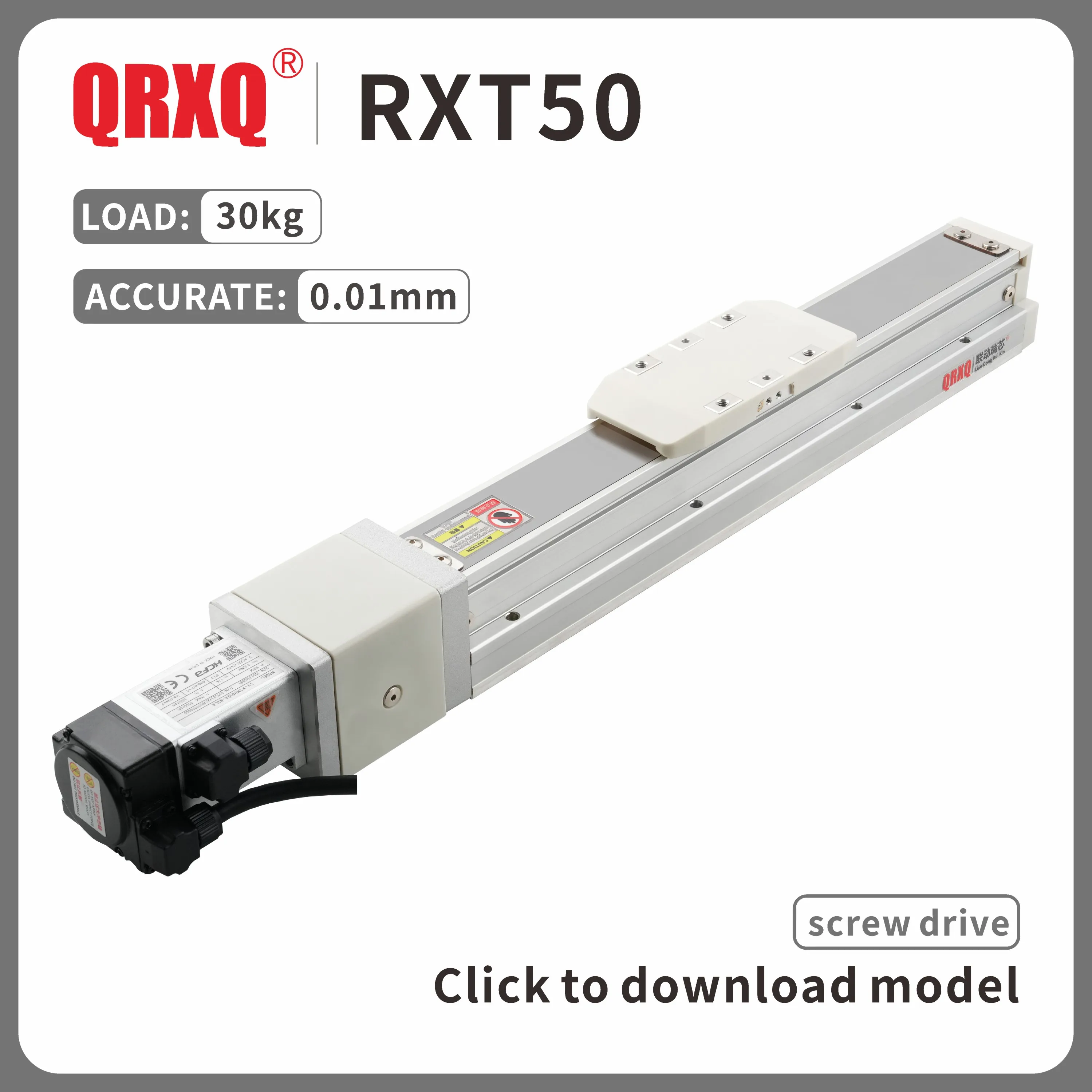 

RXT50 ball screw linear guide servo high precision positioning industrial machinery linear stage fully enclosed linear module