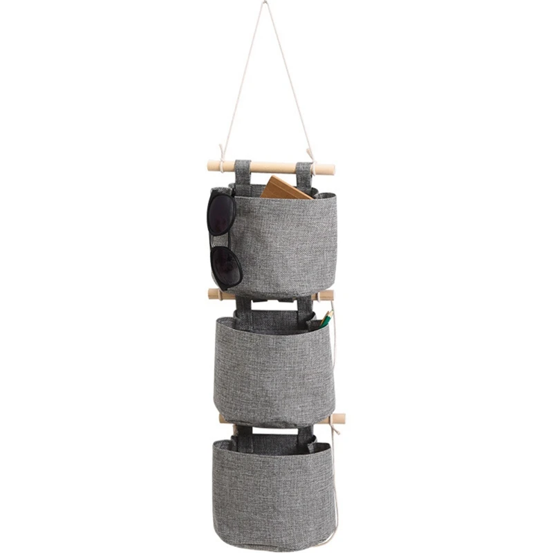 Closet Detachable Free Combination Foldable Washable Hanging Storage Bag For Room Bathroom,Gray Durable Easy Install Easy To Use