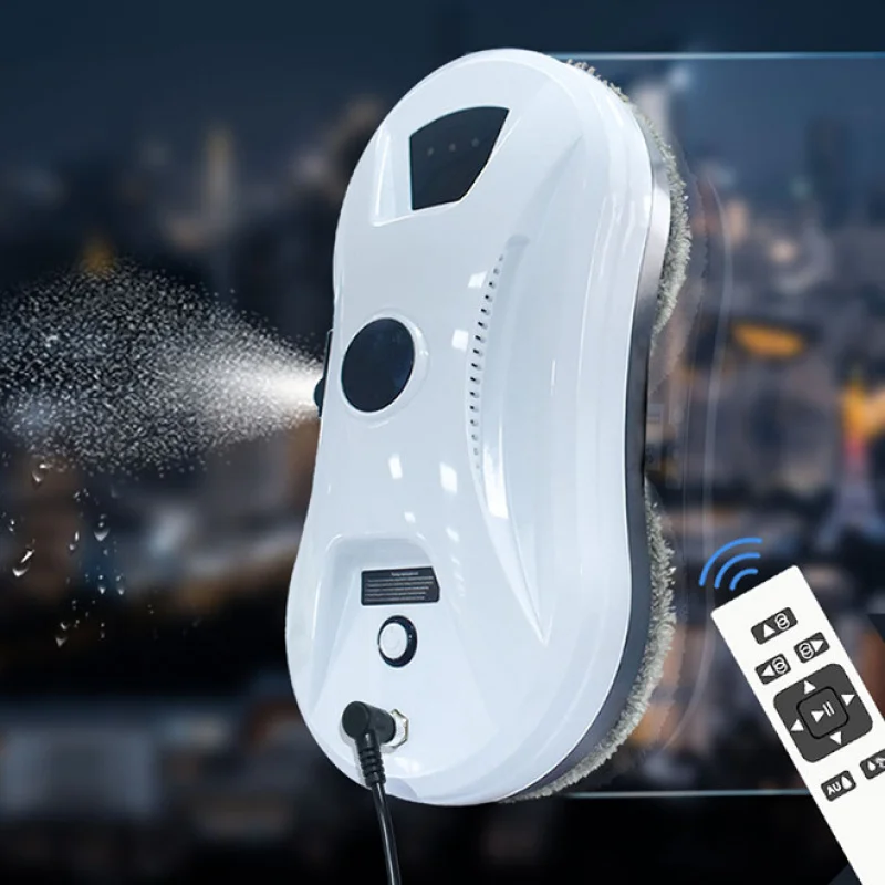 Ultra-Light Window Cleaner Robot Automatic Double Spray Water Household Intelligent Ultra-Thin Wipe Wash High-Rise Window Glass