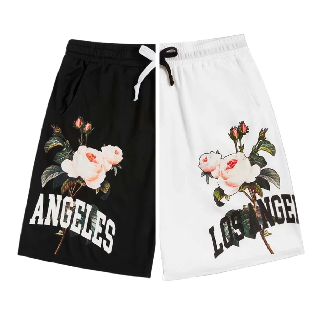 Latest Trendy Y2K Letter Flower Element 3D Printed Casual Street Men's Shorts Comfortable Breathable Gym Running Sweatpants Moto