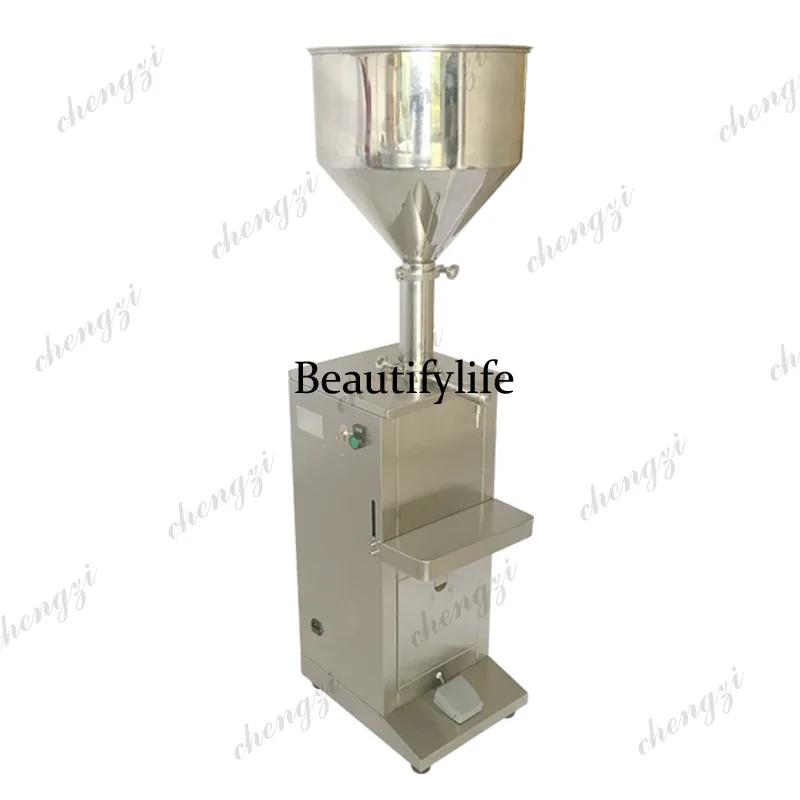 Vertical Dual Purpose Small Filling Machine High Precision Stainless Steel Equipment Food Production Beverage Stable Performance