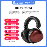 HIFIMAN HE-R9 Dynamic Closed-Back Over-Ear Headphones with Topology Diaphragm-Wired Version