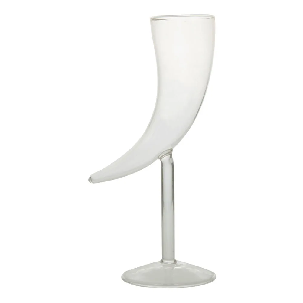 

1Pcs Smoked Cocktail Glass Creative Crescent Moon Shape Transparent Glass Goblet Bar Party Drinking Cup for Martini Juice Wine