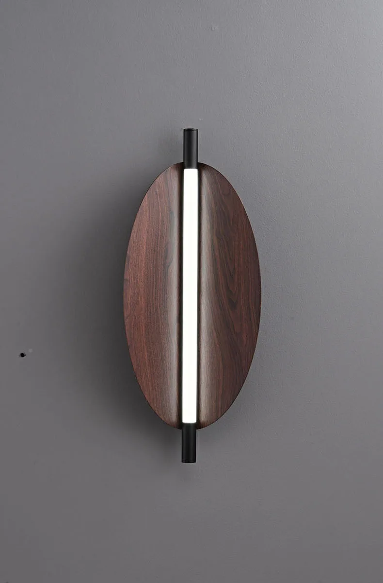 Brown Metal Leaf Home Wall Light