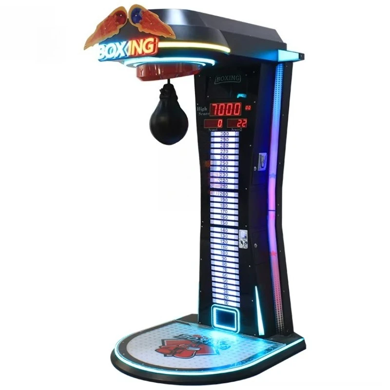 Amusement Punching Bag Boxing Machine Electronic Boxing Game Console Supporting Multiple Game Modes Different Voice Messages