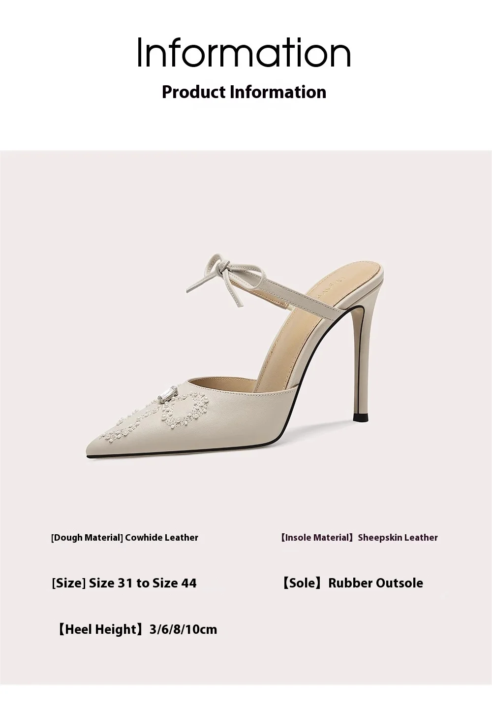 رقيقة عالية الكعب الصنادل الصيف وأشار الجلود اللؤلؤ القوس حجر الراين شباشب على الموضة مأدبة كبيرة الحجم صغيرة الحجم حذاء نسائي