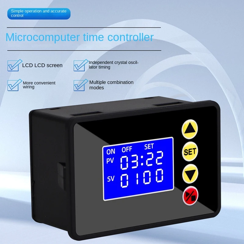 Programmable Digital Timer Switch Relay Control Time Controller Delay Relay Cycle Timing On/Off AC110-220V-DT30