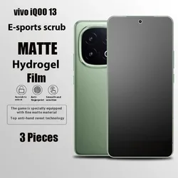 3 Pcs 전체 접착제 커버 곡선 메이트 하이드로 겔 필름 vivo iQOO 13 12 Pro Clear TPU 화면 보호 필름 vivo iQOO 13