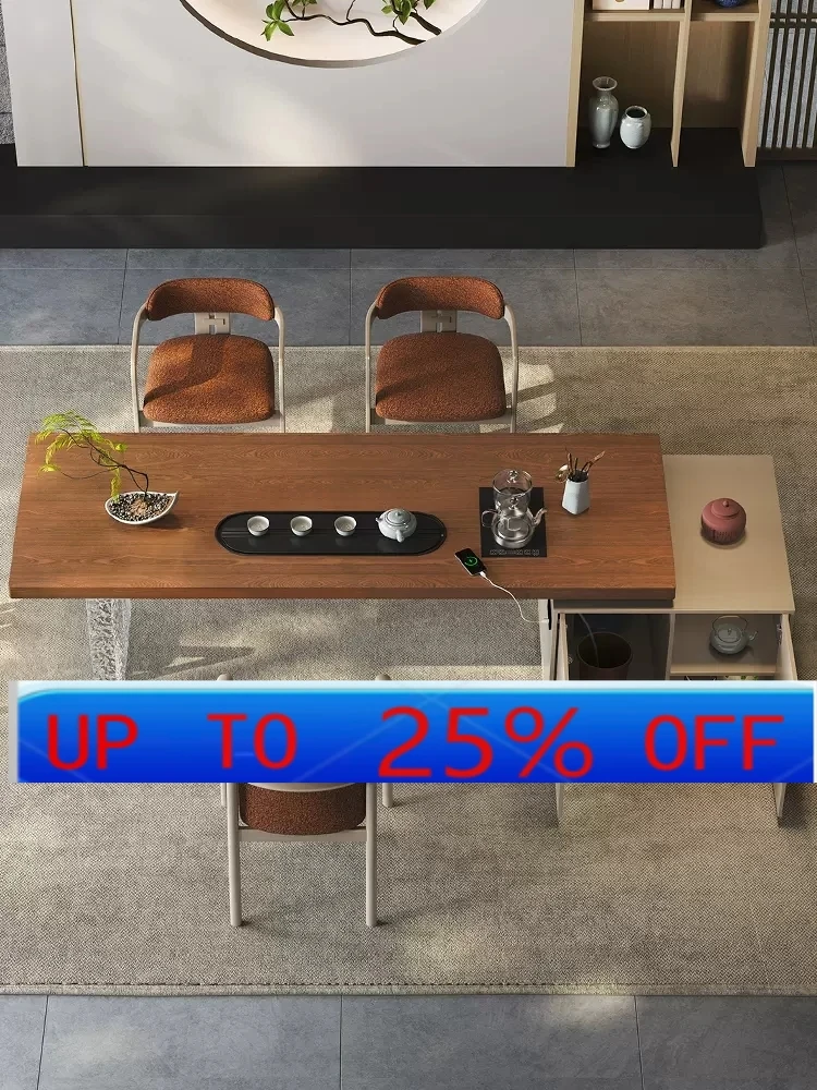 

Lmm office simple tea table integrated tea table tea tray integrated automatic high-end