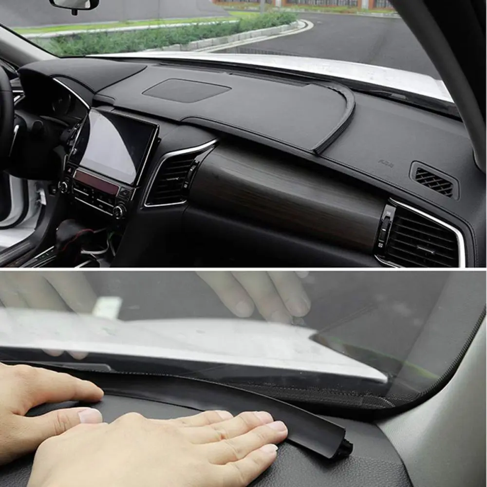 1.6M Car Windshield Sealant Dashboard Soundproof Sealing Strip Auto Rubber Seals Car Panel Seal Interior Accessories