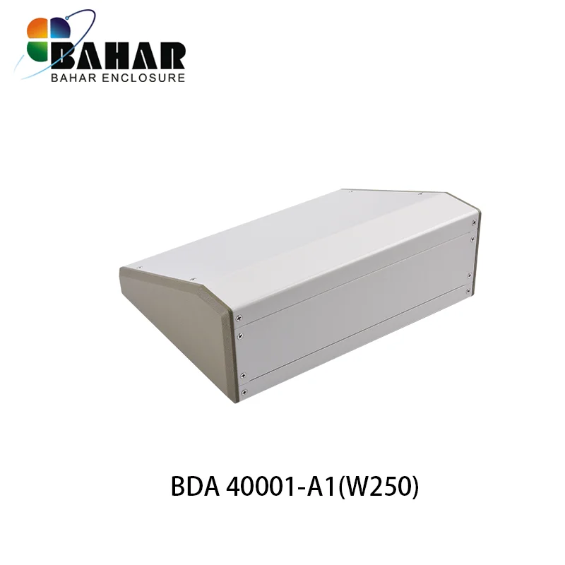 1 PCS Bahar Enclosure Iron Case Wire Junction Box Instrument Shell Sloping Cover Desk Top Enclosure SIZE 200X90X250MM BDA 40001